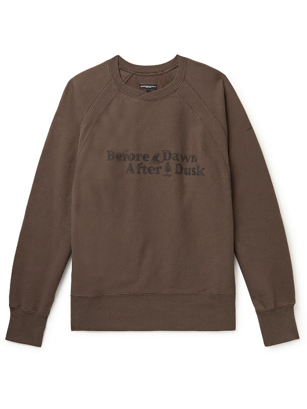 Photo: Engineered Garments - Printed Cotton-Jersey Sweatshirt - Brown