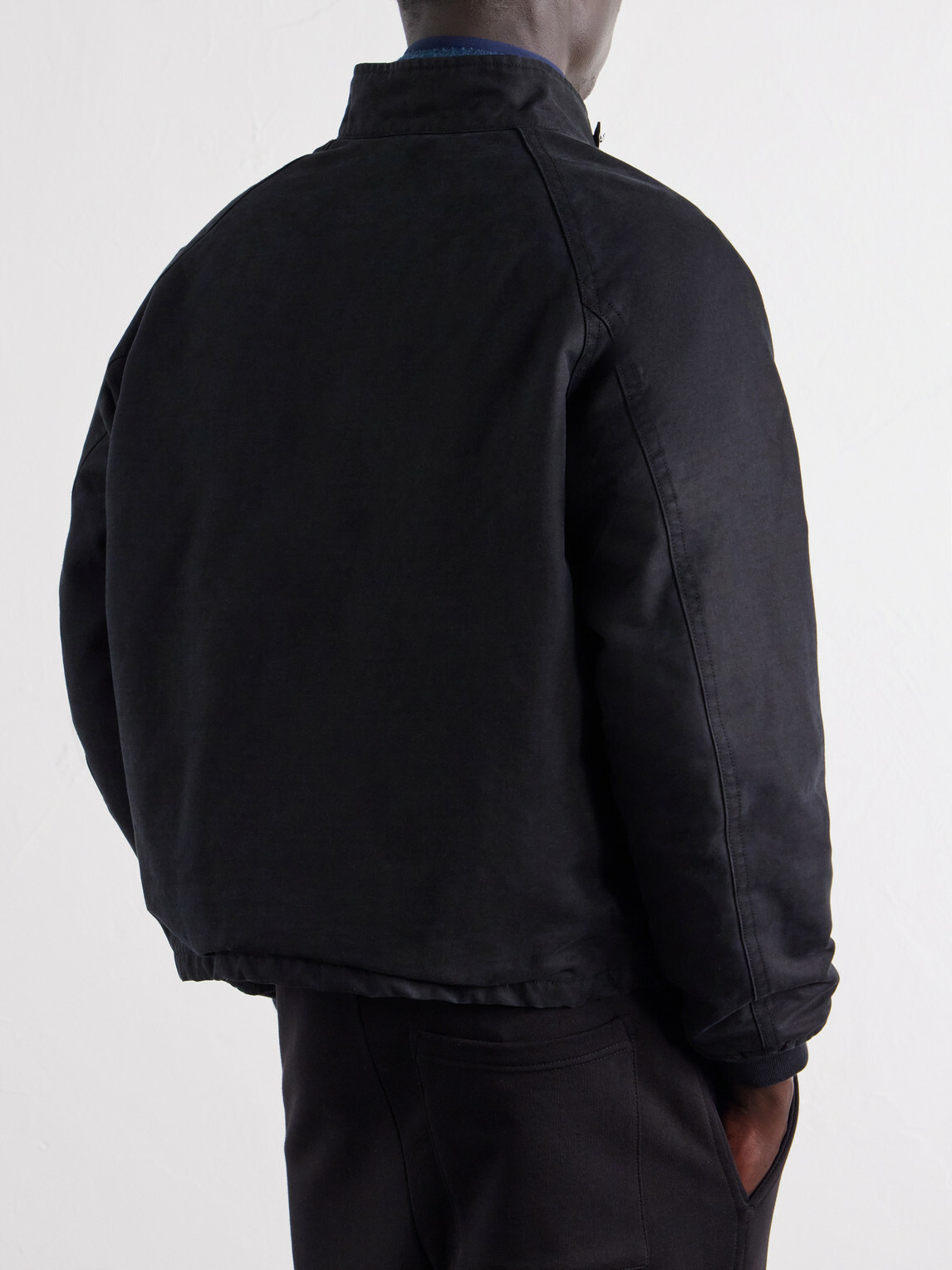 A.PRESSE - Paneled Cotton-Canvas Jacket - Black