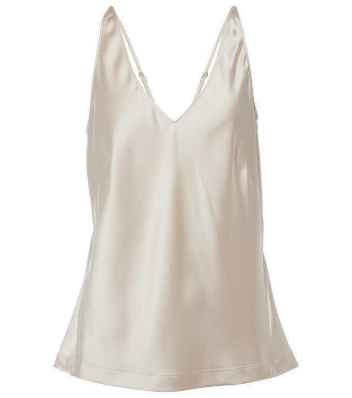 Photo: Dorothee Schumacher Sense Of Shine silk-blend satin tank top