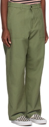 Carhartt Work In Progress Green Council Trousers