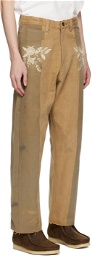 Kartik Research SSENSE Exclusive Tan Trousers
