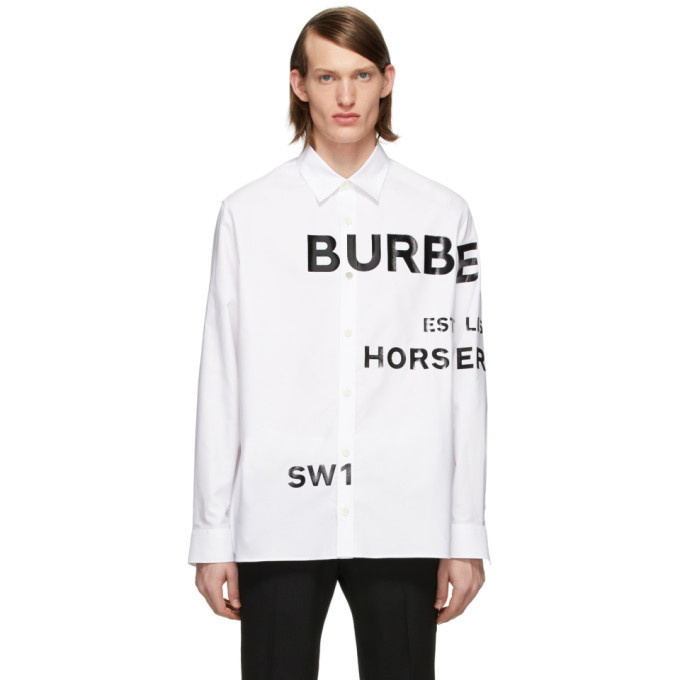 Burberry White Horseferry Shirt Burberry