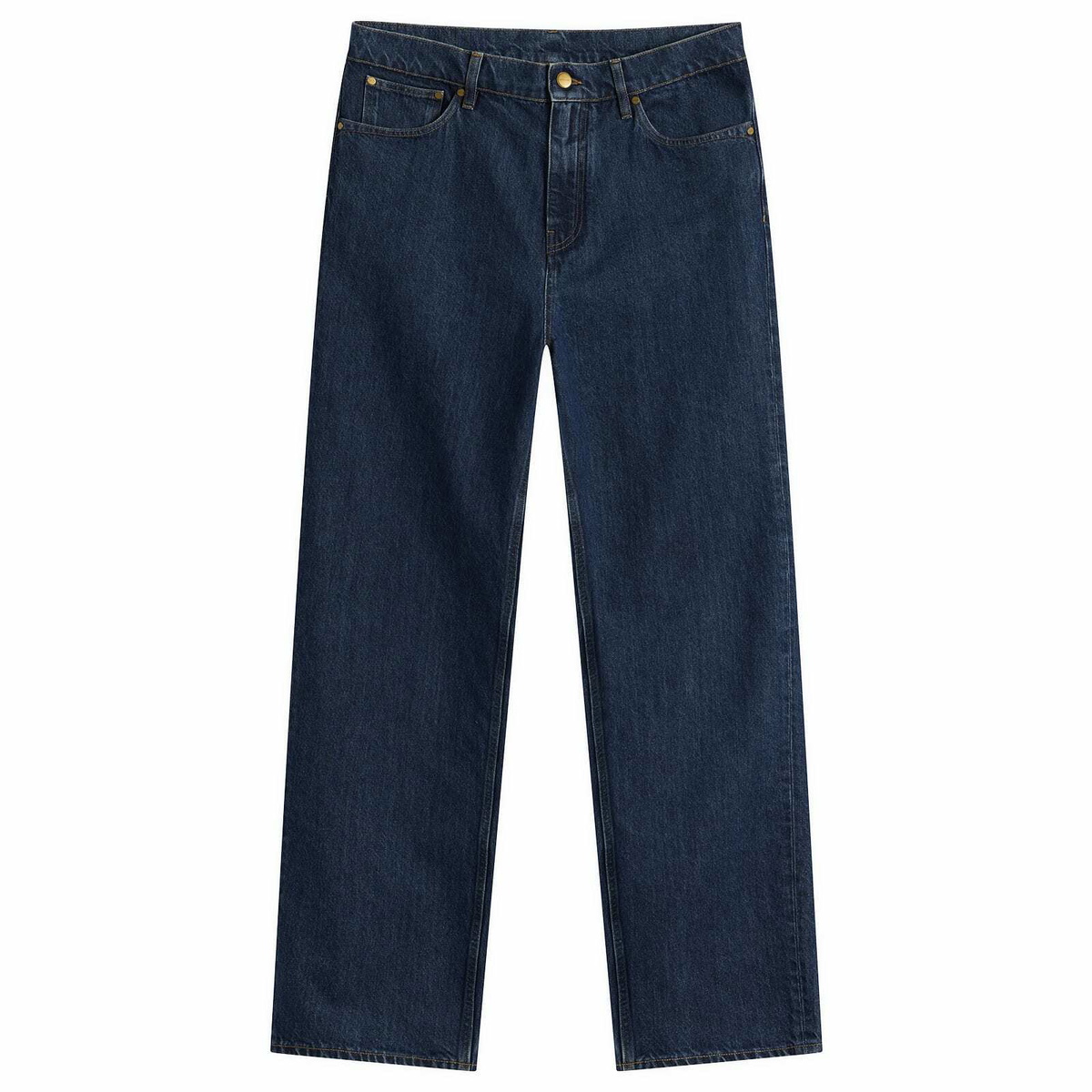 Jil Sander Men's Mid Blue Denim Jeans in Medium Denim