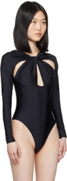 Coperni Black Twisted Cutout Bodysuit