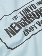 Neighborhood - Logo-Print Cotton-Jersey T-Shirt - Blue