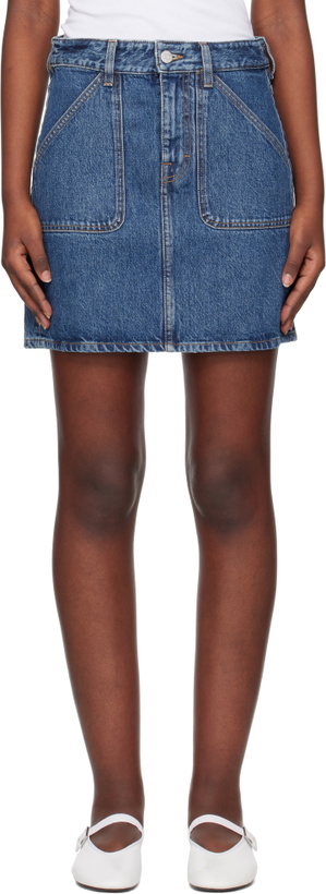 Photo: Filippa K Blue Patch Pocket Denim Miniskirt