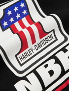 Neighborhood - Harley-Davidson Printed Cotton-Jersey Hoodie - Black