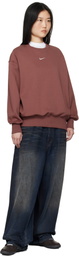 Nike Burgundy Sportswear Phoenix Fleece Sweatshirt