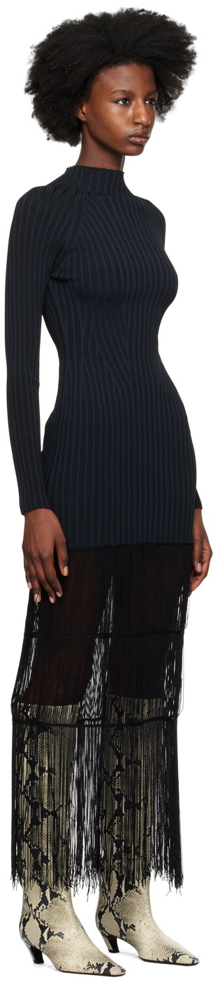khaite maxi dress Khaite Quintin Fringed Maxi Dress