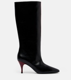 Herbert Levine Two Faced leather knee-high boots