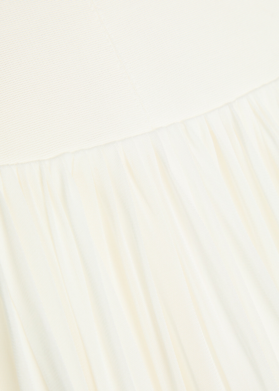Simkhai Nancie Draped Cape-effect Jersey Maxi Dress Ivory