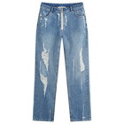 Cole Buxton Men's Distressed Denim Jeans in Blue