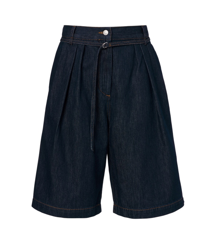 Photo: Dries Van Noten Belted denim shorts