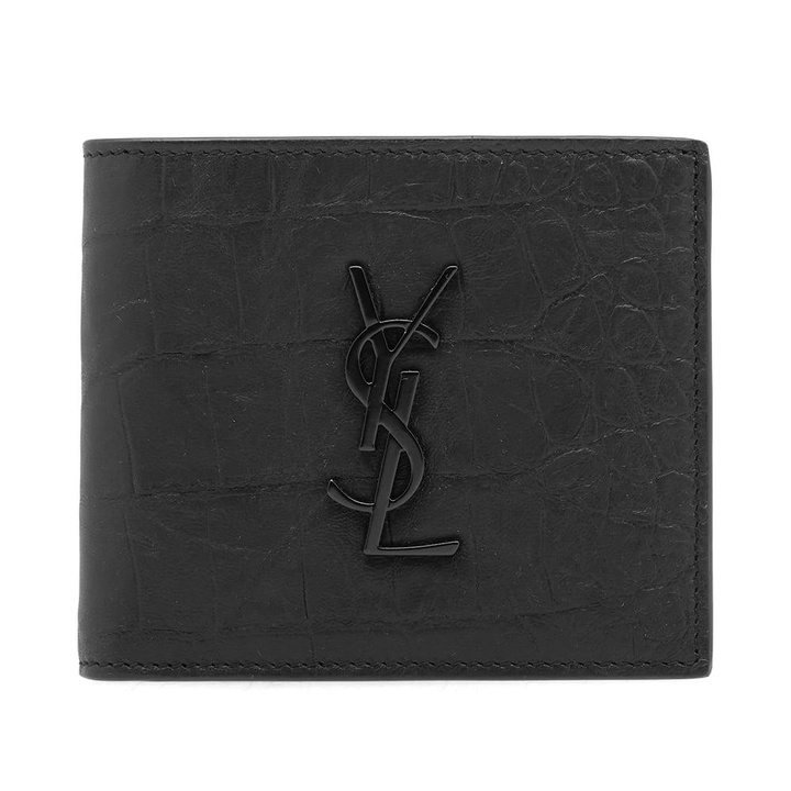 Photo: Saint Laurent Logo Monogram Billfold Wallet