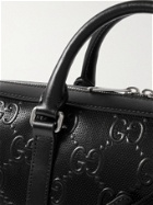 GUCCI - Logo-Embossed Perforated Leather Briefcase