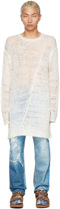 Photo: Doublet Off-White Winder Yarn Sweater
