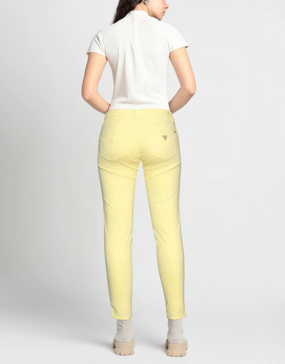 Guess Womens Pants in Yellow