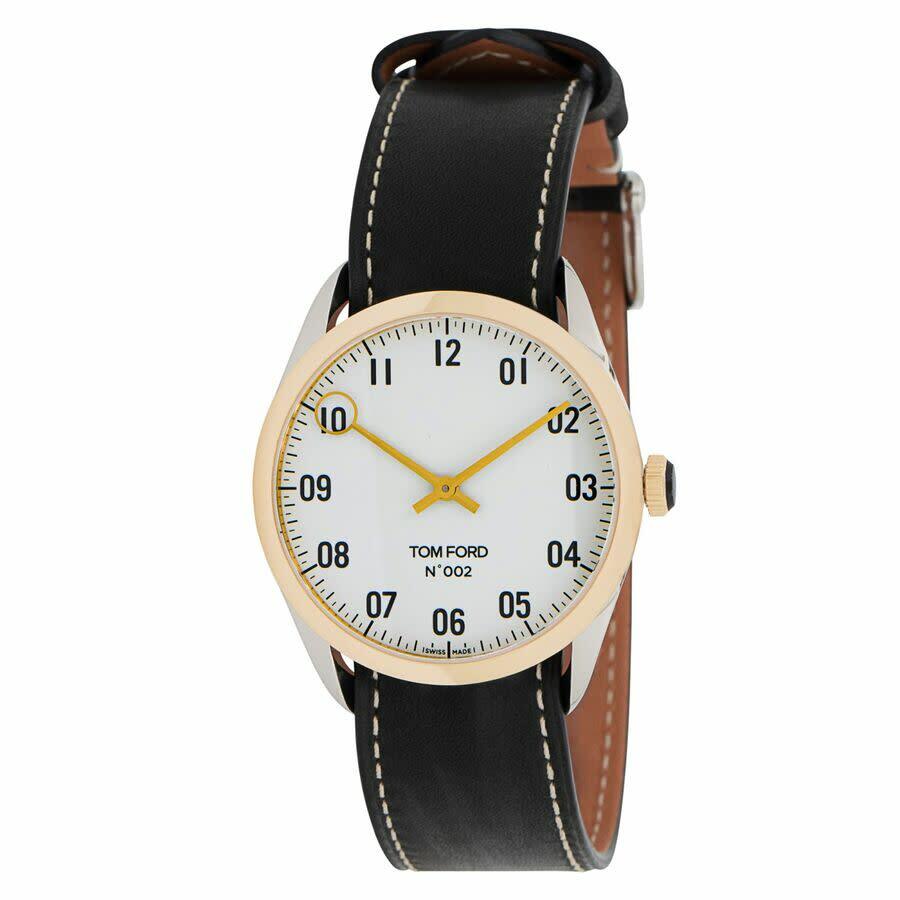 Tom Ford Timepieces - 001 18-Karat Gold and Woven Leather Watch