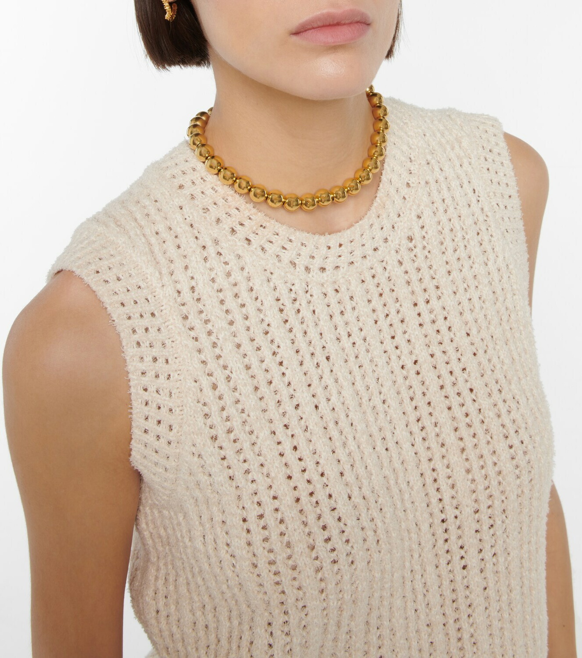 Golden Goose - Crochet cotton-blend vest