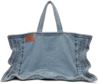 Y/Project Blue Maxi Wire Cabas Denim Tote