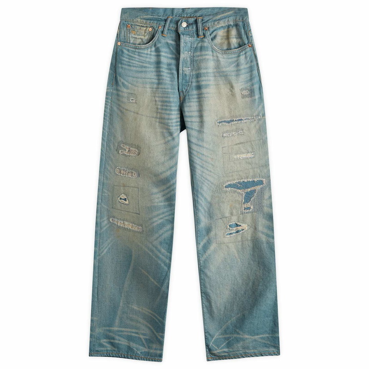 Photo: RRL Men's Vintage 5 Pocket Selvedge Relaxed Fit Jeans in Plainfield Wash