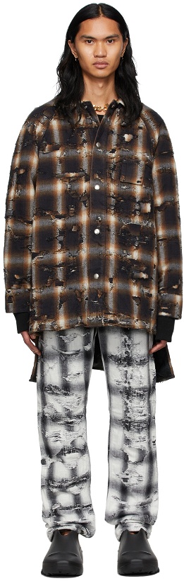 Photo: Givenchy Brown & Black Quilted Jacket