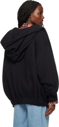 R13 Black Lillian Oversized Hoodie