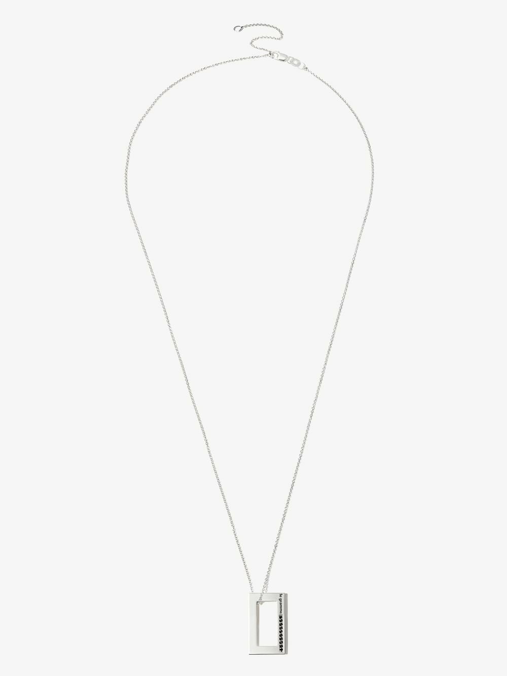 Le Gramme Sterling Silver Le 3.4g Polished Diamond Necklace