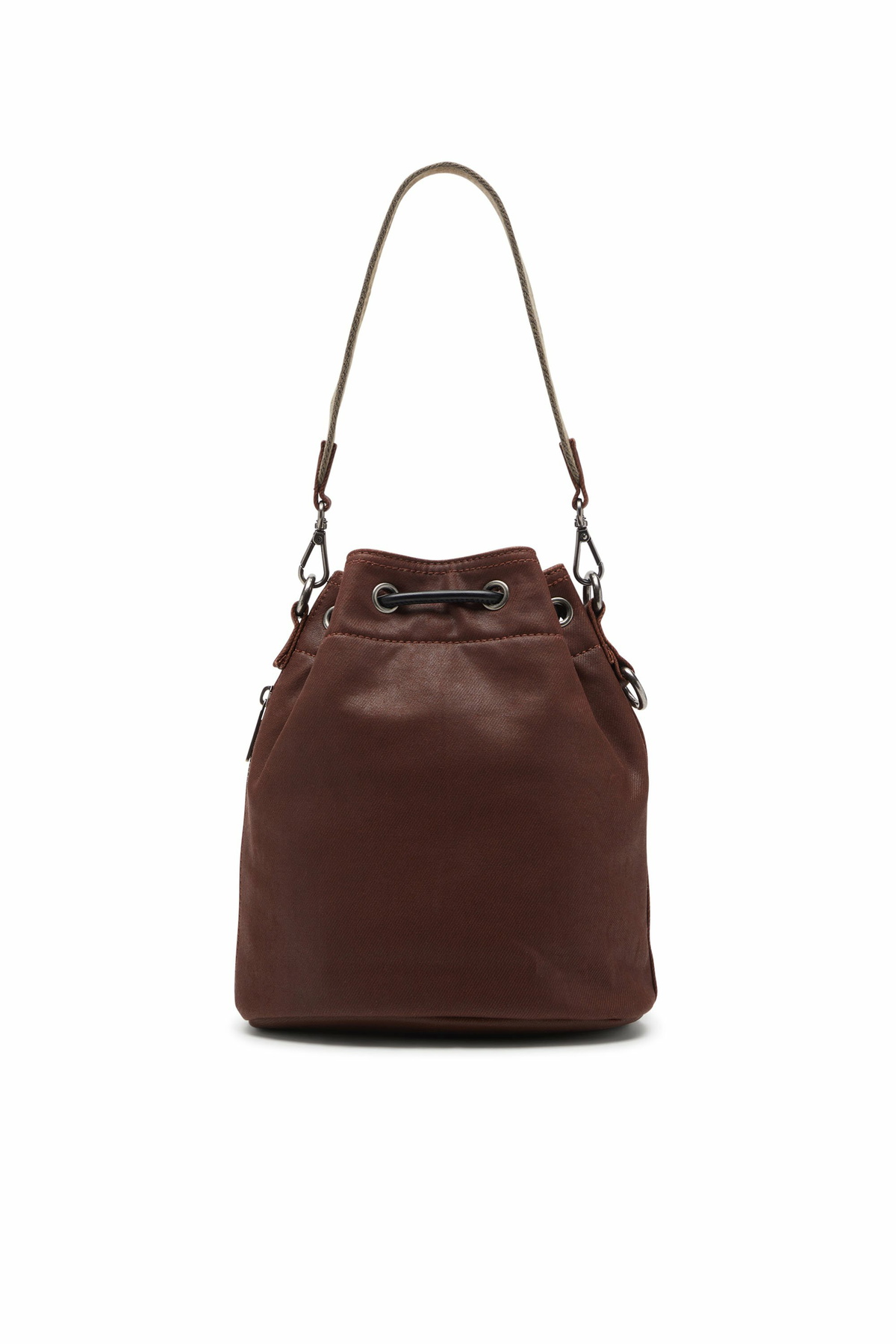 Diesel Multi-Pkts - Cotton bag with multiple pockets - Shoulder Bags - Unisex - Brown