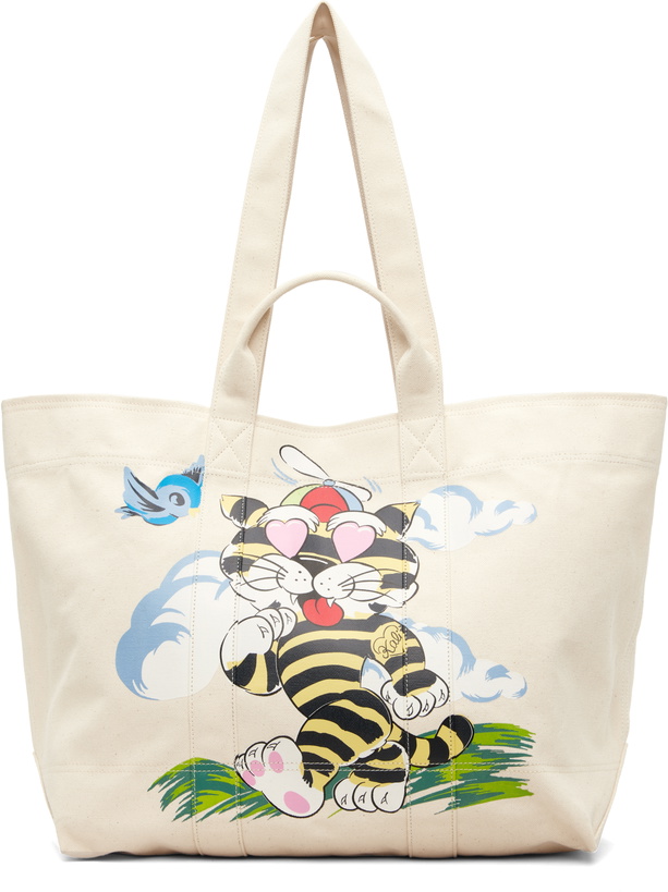 Photo: Kenzo Off-White Kenzo Paris 'KENZO Cartoon' Large Tote