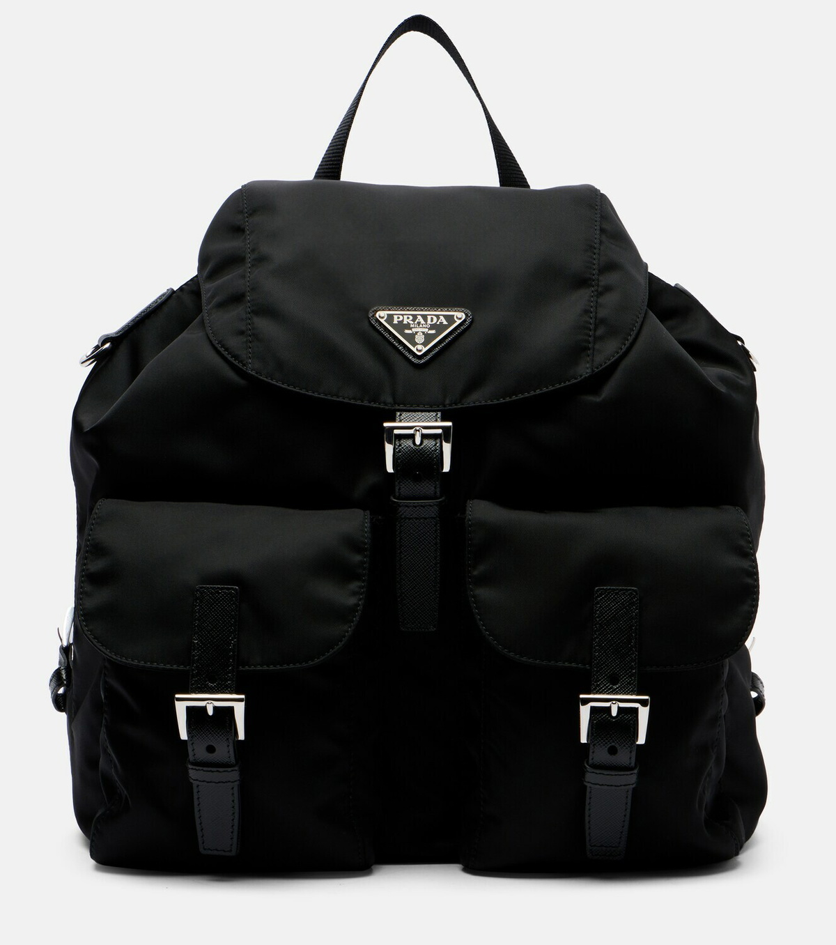 Prada Re-Nylon Medium leather-trimmed backpack