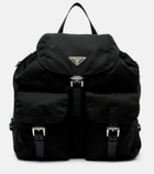 Prada Re-Nylon Medium leather-trimmed backpack
