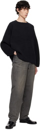 Fear of God Black Ottoman Straight Neck Sweater