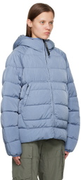 C.P. Company Blue Eco-Chrome R Goggle Down Jacket