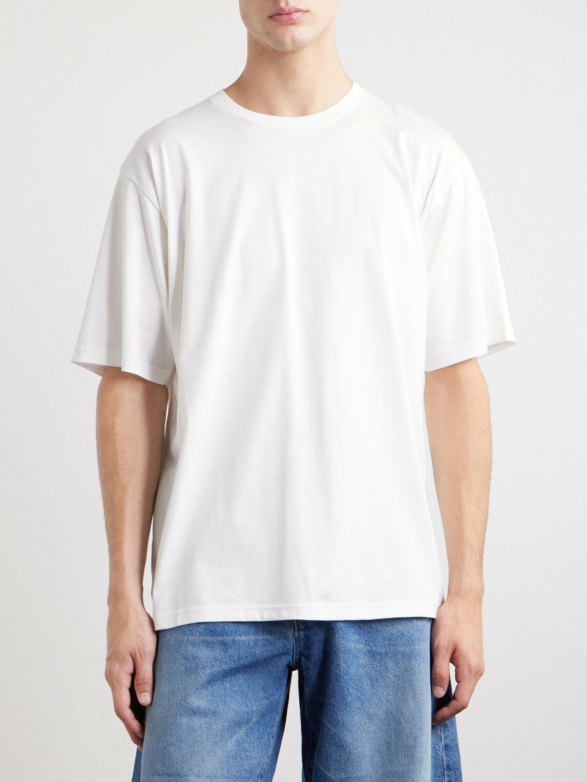 ssstein - Suvin Cotton-Jersey T-Shirt - White