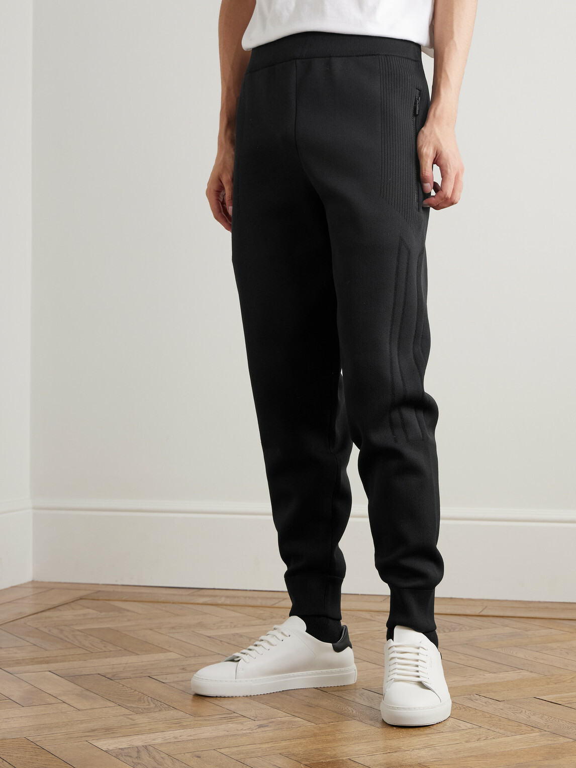 Fusalp - Cyrion Tapered Double-Faced Wool-Blend Sweatpants - Black