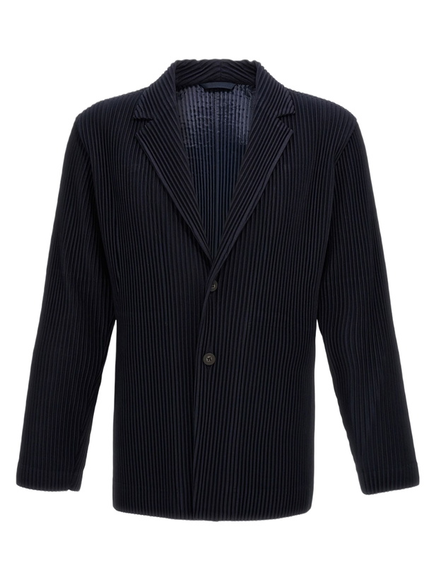 Photo: Issey Miyake Single-breasted Pleated Blazer