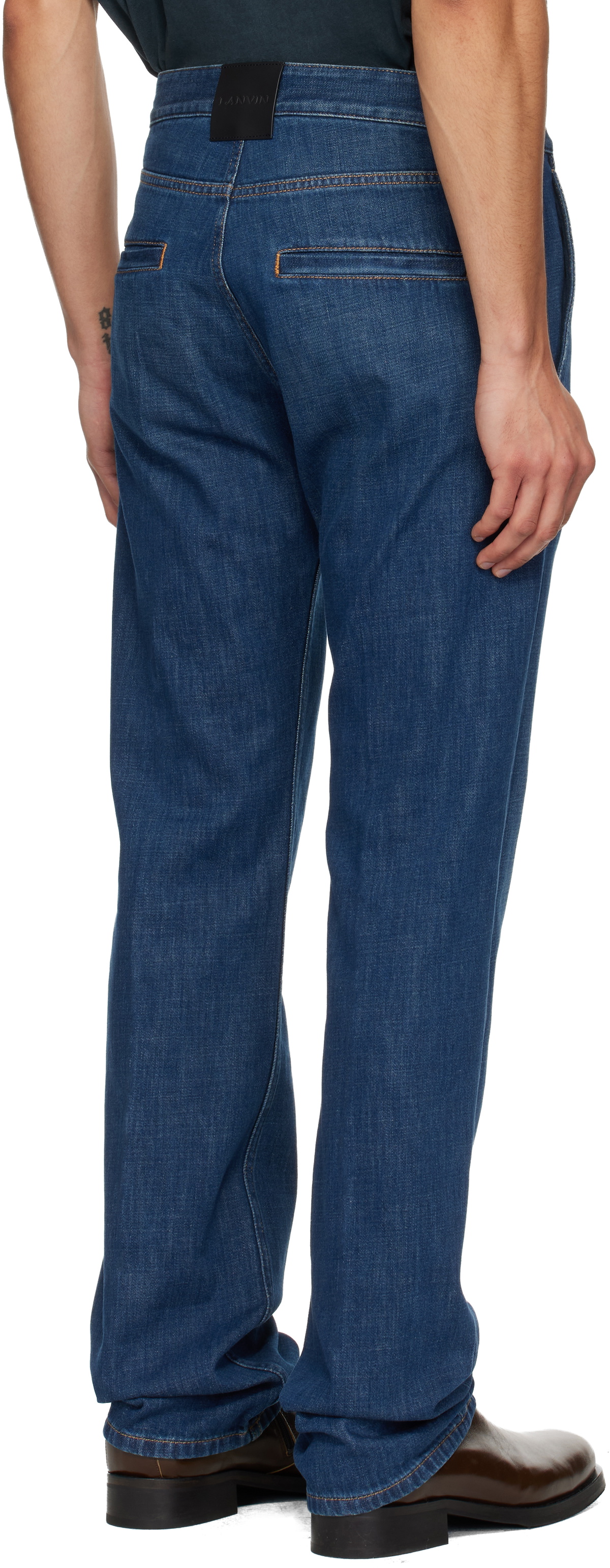 Lanvin Blue Straight Fit Jeans