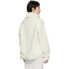 Kanghyuk Off-White Faux-Fur Turtleneck Sweater