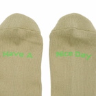Rostersox Cat Socks in Green