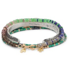 Peyote Bird - Playa Set of Three Sterling Silver and Gold Filled Multi-Stone Bracelets - Multi