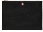 Thom Browne Black Large Zip Document Holder