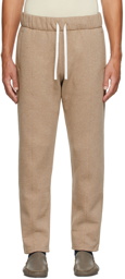 Ermenegildo Zegna Beige Reconnect Mono Lounge Pants