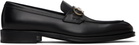 Ferragamo Black Gancini Ornament Loafers