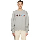 Kenzo Grey Oversized Logo Sweatshirt