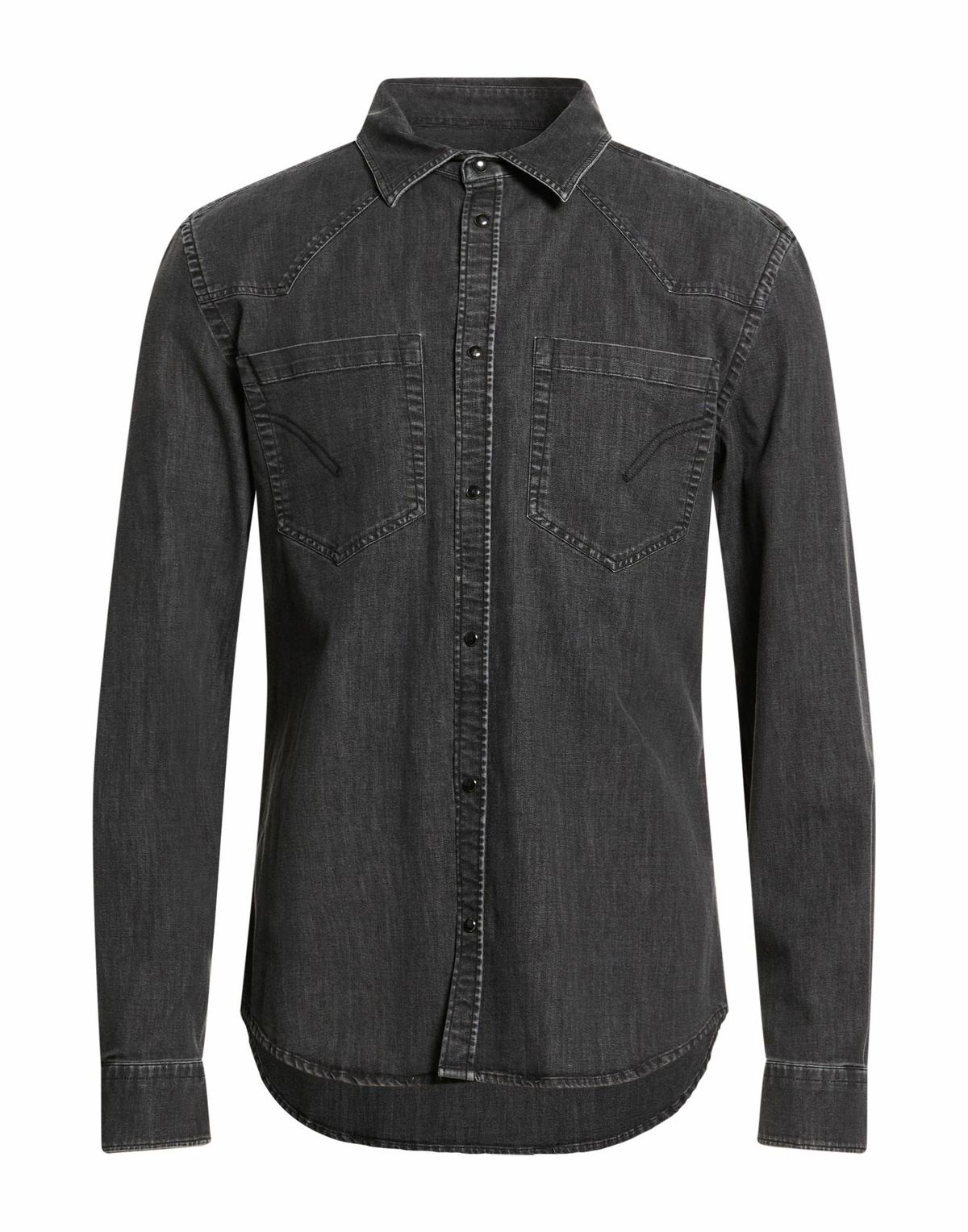 Dondup Mens Denim shirt in Black