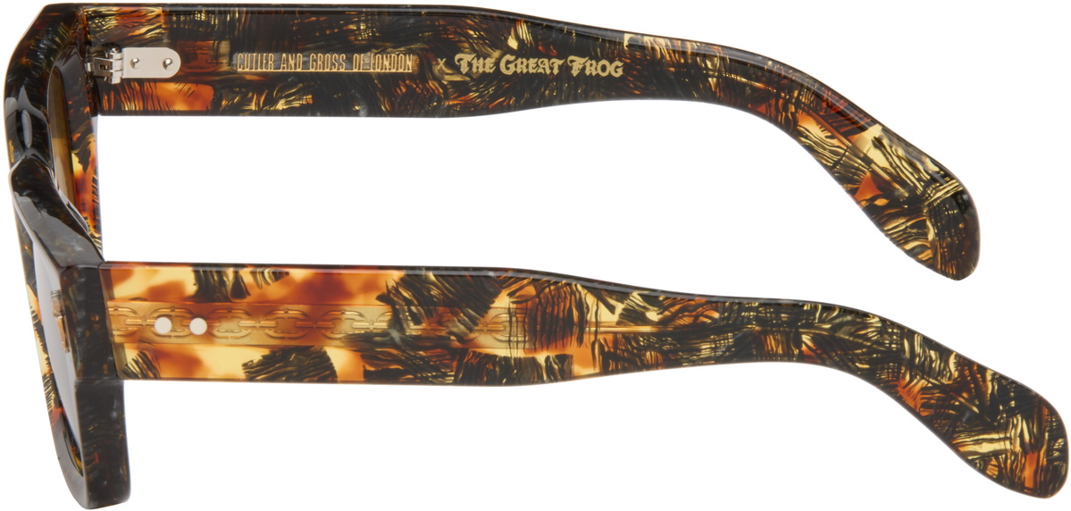 Cutler and Gross Brown & Black The Great Frog Edition Titan Square Sunglasses