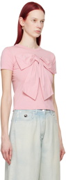 AMBUSH Pink Big Ribbon T-Shirt
