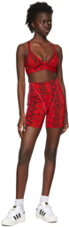 adidas x IVY PARK Red Recycled Polyester Sport Shorts