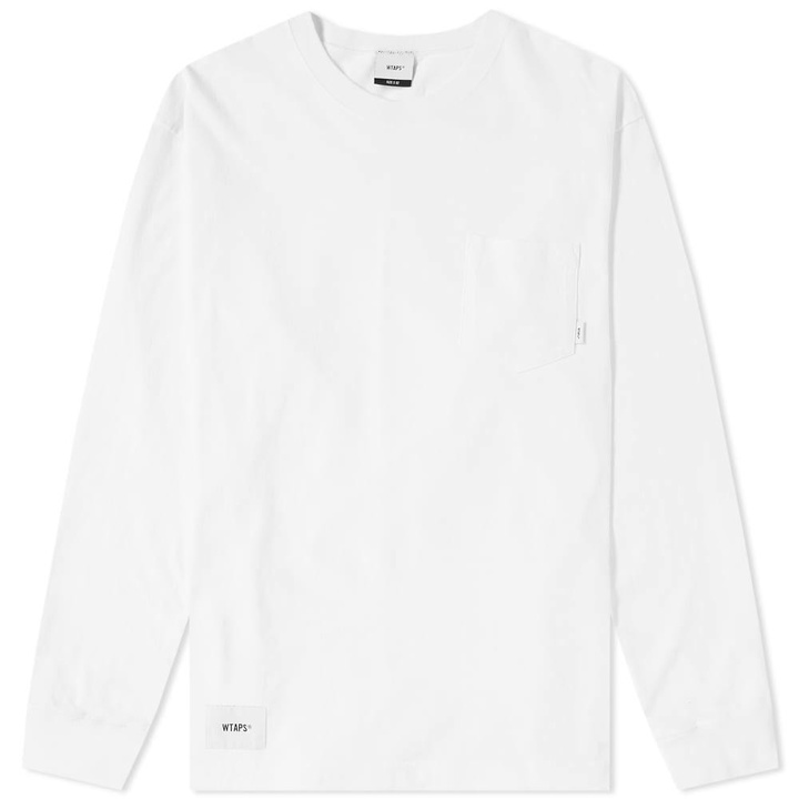 Photo: WTAPS Long Sleeve Blank GPS Tee White